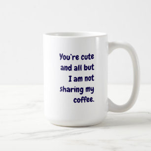 Caneca De Café Crie Sua Própria Citação Engraçada de Tipografia M