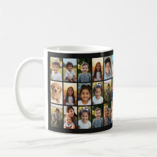 Caneca De Café Crie Sua Própria Colagem de 18 Fotos 