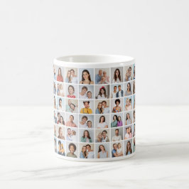 Caneca De Café Crie Sua Própria Colagem de 48 Fotos
