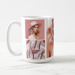 Caneca De Café Crie sua própria colagem de fotos