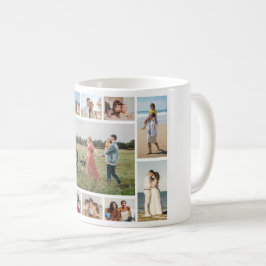 Caneca De Café Crie sua própria colagem de fotos 11