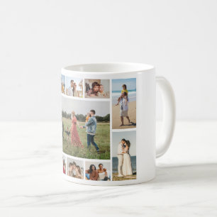 Caneca De Café Crie sua própria colagem de fotos 11
