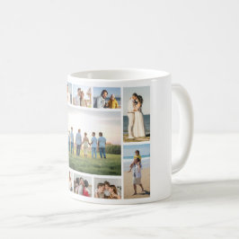 Caneca De Café Crie sua própria colagem de fotos 11