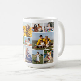 Caneca De Café Crie Sua Própria Colagem De Fotos 12