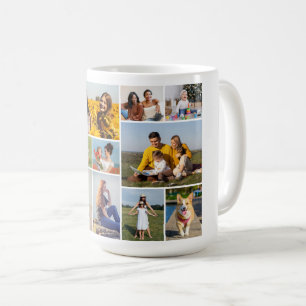 Caneca De Café Crie Sua Própria Colagem De Fotos 12
