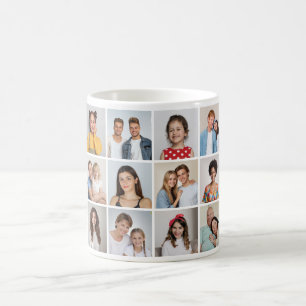 Caneca De Café Crie Sua Própria Colagem De Fotos 12
