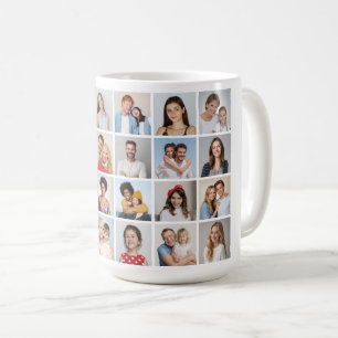 Caneca De Café Crie Sua Própria Colagem De Fotos 24