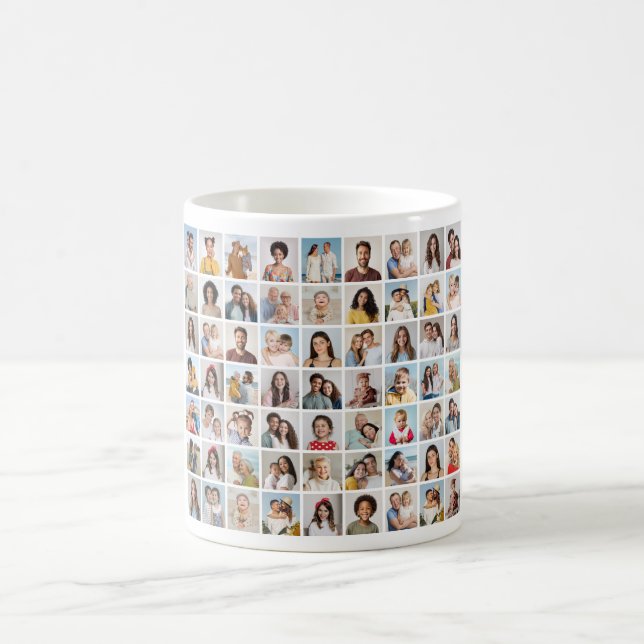 Caneca De Café Crie Sua Própria Colagem De Fotos 63 (Centro)