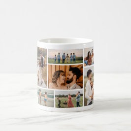 Caneca De Café Crie sua própria colagem de fotos 7