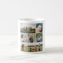 Caneca De Café Crie sua própria colagem de fotos 7