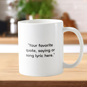 Caneca De Café Crie sua própria cotação personalizada