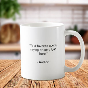 Caneca De Café Crie sua própria cotação personalizada