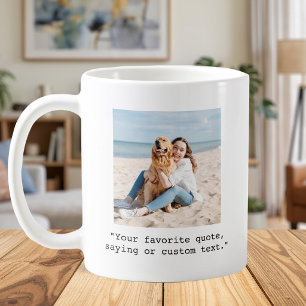 Caneca De Café Crie sua própria cotação personalizada de fotos