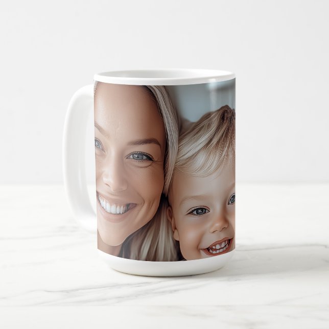 Caneca De Café Crie sua própria foto (Frente Esquerda)