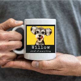 Caneca De Café Crie Sua Própria Foto Engraçada de Cachorro de Fam