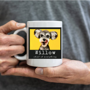 Caneca De Café Crie Sua Própria Foto Engraçada de Cachorro de Fam