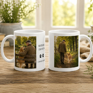 Caneca De Café Crie sua própria foto monogramada do Melhor avô de