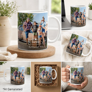 Caneca De Café Crie sua própria foto personalizada de família
