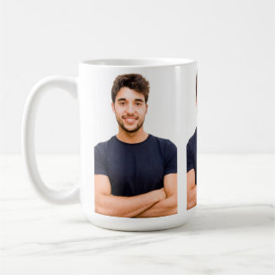 Caneca De Café Crie sua Própria Imagem Personalizada com 3 Fotos