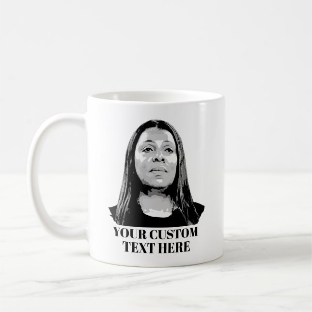 Caneca De Café Crie sua própria Letitia James Design (Esquerda)