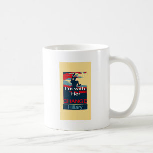 Caneca De Café Crie sua própria mudança colorida que estou com el