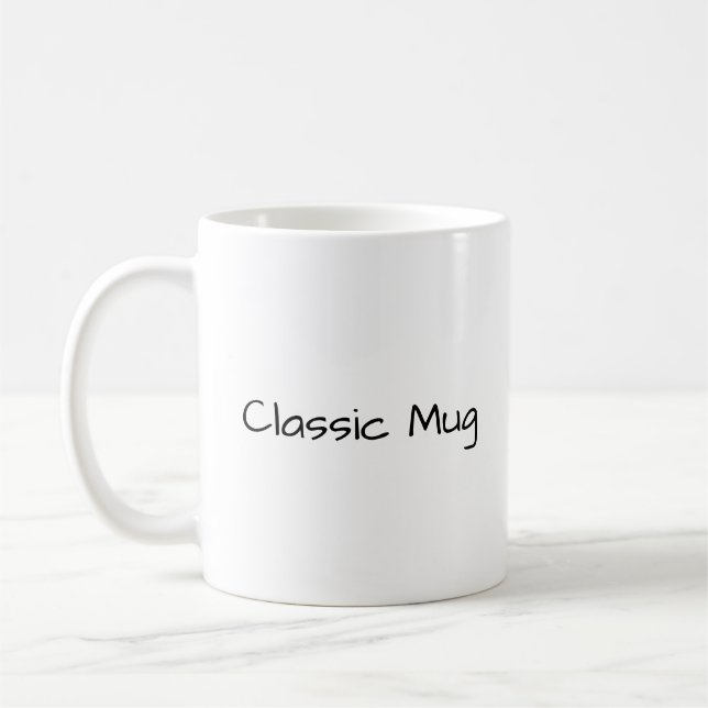Caneca De Café Crie Sua Própria Promoção de Marca Simples (Esquerda)