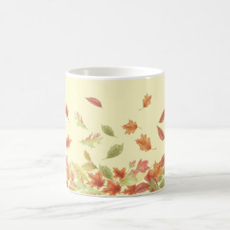 Caneca De Café Crie suas próprias folhas de outono