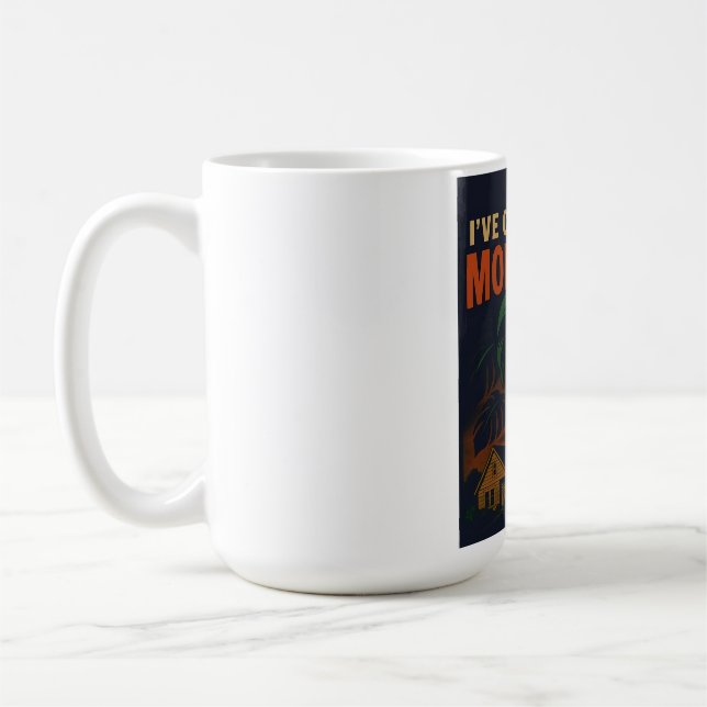 Caneca De Café Criei uma Planta de Terror Monstera Retro (Esquerda)