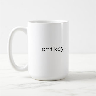 Caneca De Café Crikey - calão britânico