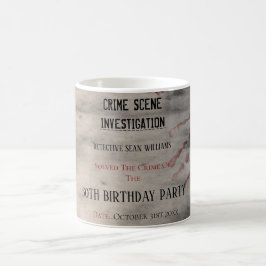 Caneca De Café Criminalidade Cena Investigação Aniversário