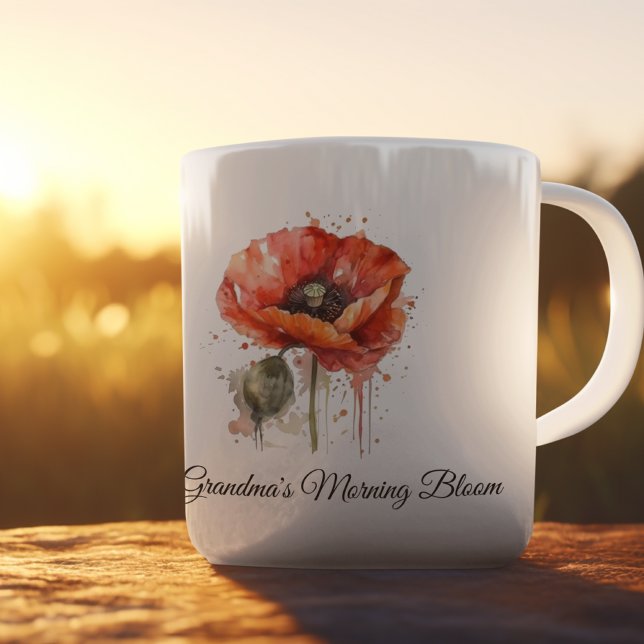 Caneca De Café Crimson Bloom, personalizado (Criador carregado)