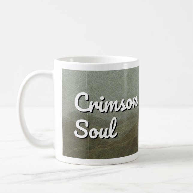 Caneca De Café Crimson Soul – Red Umbrella Mug for Anime Lovers (Esquerda)