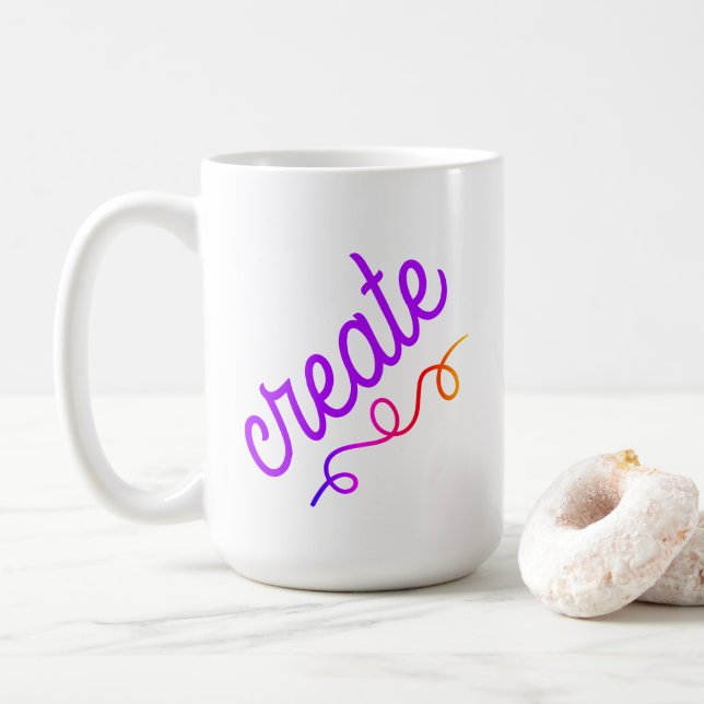 Caneca De Café Crio com Mug Colorida de Café (Com Donut)