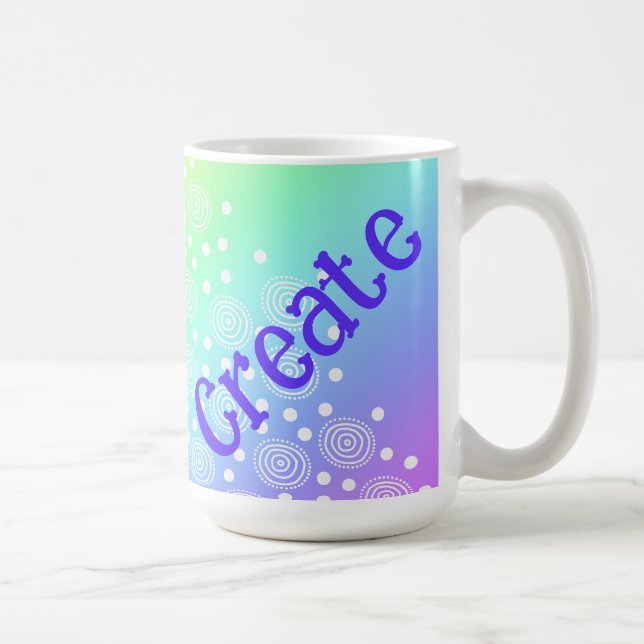 Caneca De Café Crio Gradiente Arco-Íris Coffee Mug (Direita)