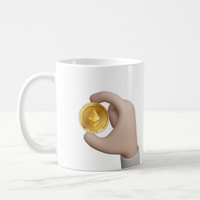 CANECA DE CAFÉ CRIPTOMOEDA ETERUM (Esquerda)