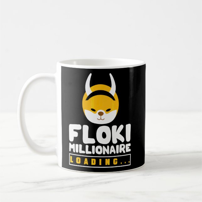 Caneca De Café Criptomoeda Para Mulheres Homens Floki Crypto Milh (Esquerda)