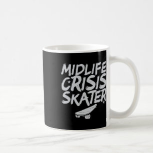 Caneca De Café Crise de meia-idade Skate Patins Skate Patinação V