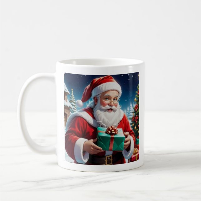 Caneca De Café Crismas de feliz,papais noeis (Esquerda)