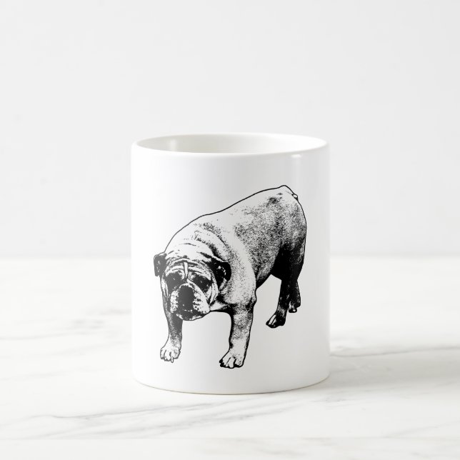 Caneca De Café Crisp Noel Bulldog (Centro)