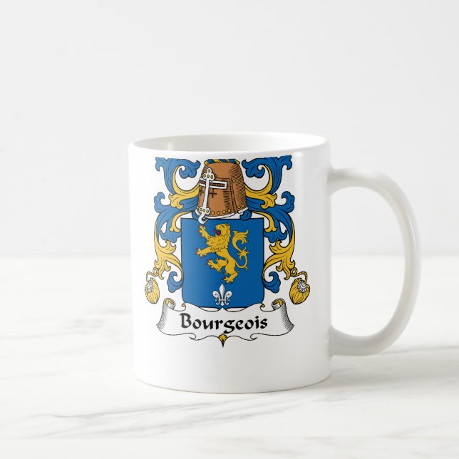 Caneca De Café Crista burguês da família (Direita)