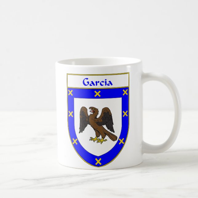 Caneca De Café Crista da brasão/família de García (Direita)