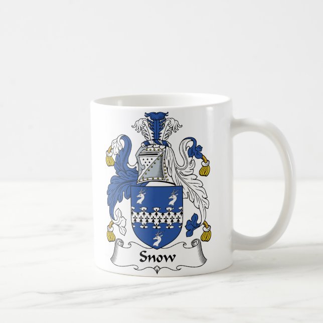 Caneca De Café Crista da família da neve (Direita)