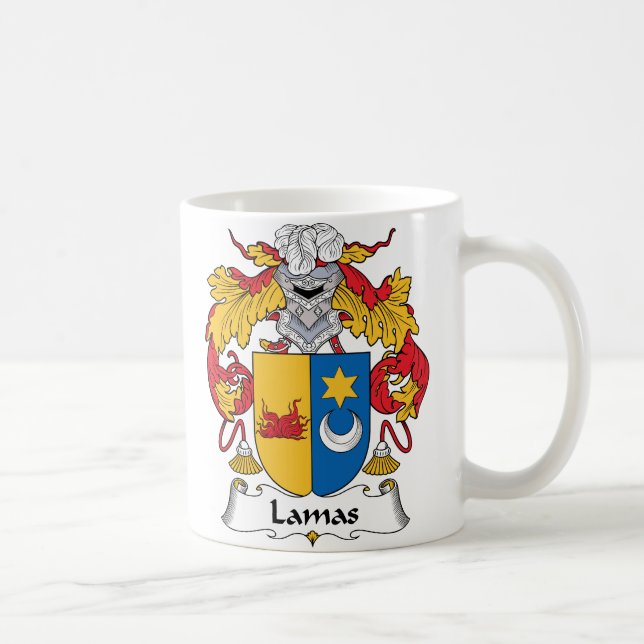Caneca De Café Crista da família das Lamas (Direita)