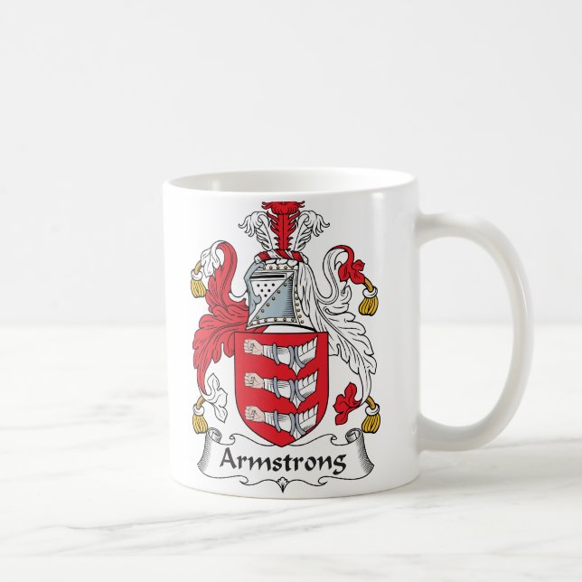 Caneca De Café Crista da família de Armstrong (Direita)