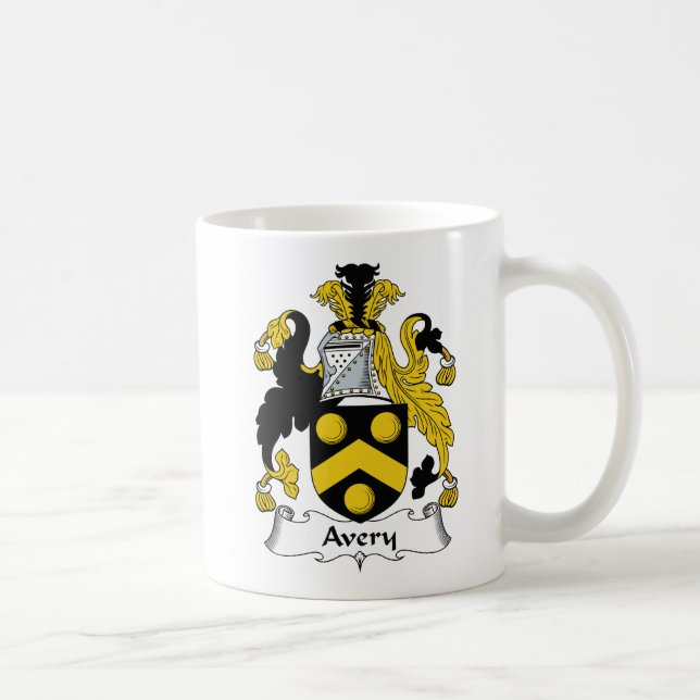 Caneca De Café Crista da família de Avery (Direita)