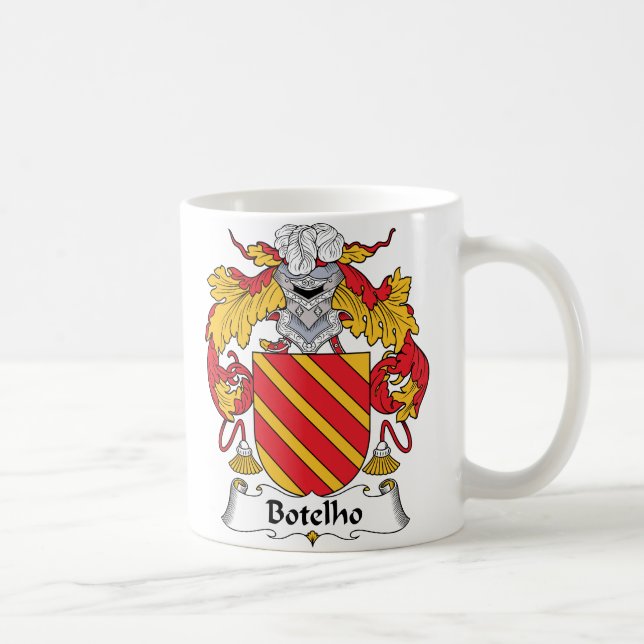 Caneca De Café Crista da família de Botelho (Direita)