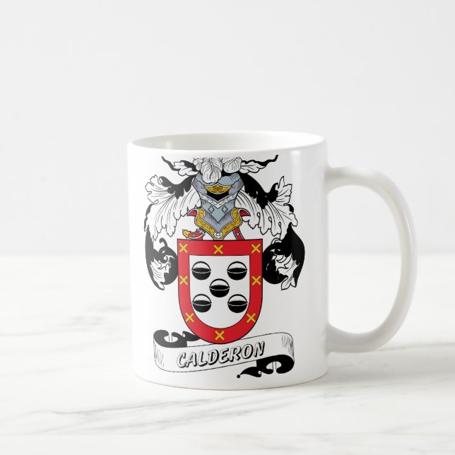 Caneca De Café Crista da família de Calderon (Direita)