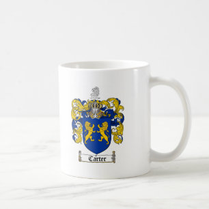 CANECA DE CAFÉ CRISTA DA FAMÍLIA DE CARTER - BRASÃO DE CARTER