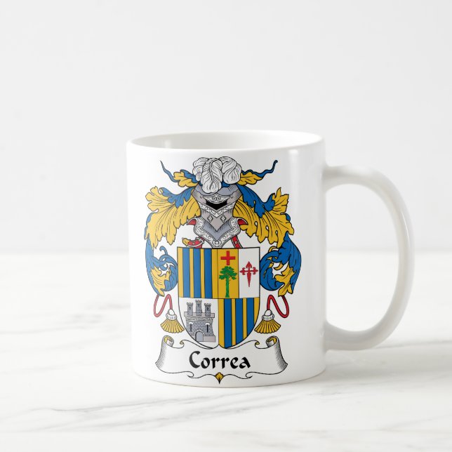 Caneca De Café Crista da família de Correa (Direita)