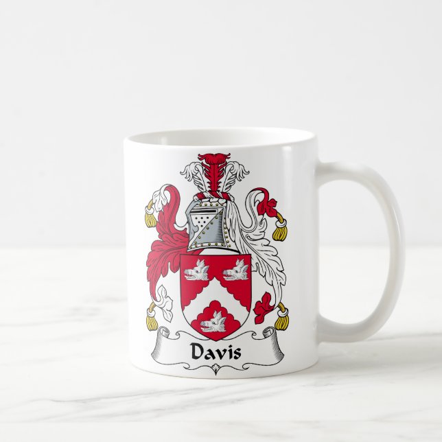 Caneca De Café Crista da família de Davis (Direita)